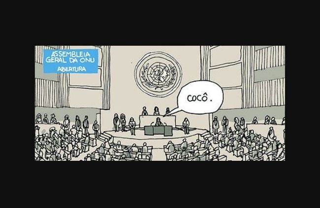 Discurso de Bolsonaro na ONU Laerte História Pública