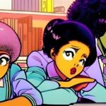 Ilustracao. Tres garotas Imagem IFIA Midjourney Inteligência Artificial