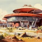 Planejamento para o Ensino de História com o emprego do Chat GPT – 2 27 Moradias de trabalhadores rurais em ambiente futurista Imagem IAIFMidjourney 2023 Inteligência Artificial